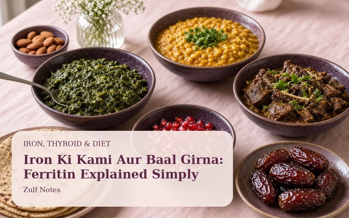 Iron Ki Kami Aur Baal Girna: Ferritin Explained Simply